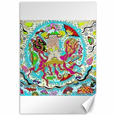 Supersonic Octopus Canvas 12  X 18  by chellerayartisans