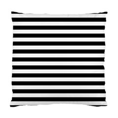 Black Stripes Standard Cushion Case (one Side) by snowwhitegirl