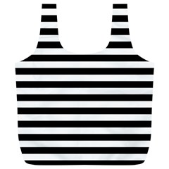 Black Stripes Full Print Recycle Bag (xl) by snowwhitegirl