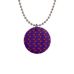 Kawaii Pumpkin Purple 1  Button Necklace by snowwhitegirl