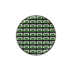 Green Cassette Hat Clip Ball Marker (10 Pack) by snowwhitegirl