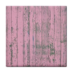 Old Pink Wood Wall Tile Coasters by snowwhitegirl