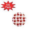 Kawaii Jam Jar Pattern 1  Mini Magnets (100 pack) 