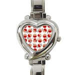 Kawaii Jam Jar Pattern Heart Italian Charm Watch