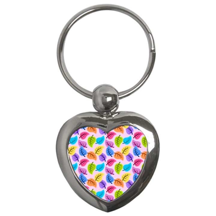 Colorful Leaves Key Chains (Heart) 