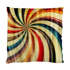 Abstract Rainbow Swirl Standard Cushion Case (one Side) by snowwhitegirl