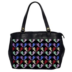 Colorful Cherubs Black Oversize Office Handbag by snowwhitegirl