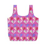 Colorful Cherubs Pink Full Print Recycle Bag (M)