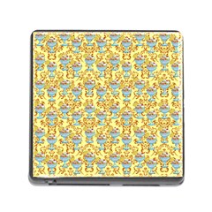 Paisley Yellow Sundaes Memory Card Reader (square 5 Slot) by snowwhitegirl