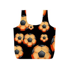 Wallpaper Ball Pattern Orange Full Print Recycle Bag (s)