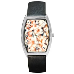 Multicolored Blur Abstract Texture Barrel Style Metal Watch by dflcprintsclothing
