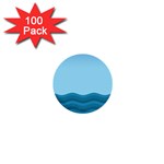 Making Waves 1  Mini Buttons (100 pack) 