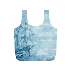 Sail Away - Vintage - Full Print Recycle Bag (s) by WensdaiAmbrose