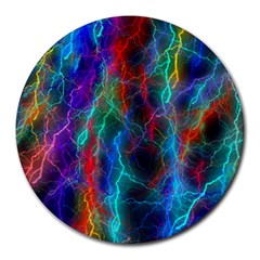 Wizzard Flashes Pattern Abstract Round Mousepads by Pakrebo