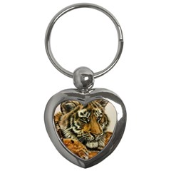 Tiger Cub  Key Chains (heart) 