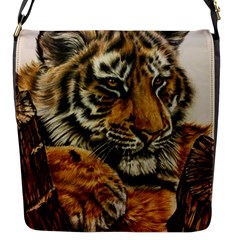 Tiger Cub  Flap Closure Messenger Bag (s)