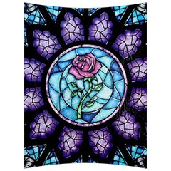 Cathedral Rosette Stained Glass Beauty And The Beast Back Support Cushion by Sudhe
