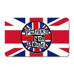 Punk Not Dead Music Rock Uk United Kingdom Flag Magnet (rectangular) by Sudhe