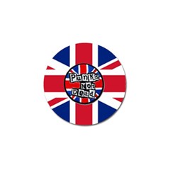 Punk Not Dead Music Rock Uk United Kingdom Flag Golf Ball Marker (4 Pack) by Sudhe
