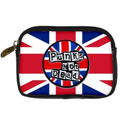 Punk Not Dead Music Rock Uk United Kingdom Flag Digital Camera Leather Case by Sudhe