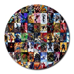 Comic Book Images Round Mousepads by Sudhe