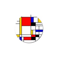 Bauhouse Mondrian Style Golf Ball Marker by lucia