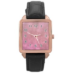 Lovely Hearts Rose Gold Leather Watch  by lucia