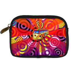 Boho Hippie Bus Digital Camera Leather Case by lucia