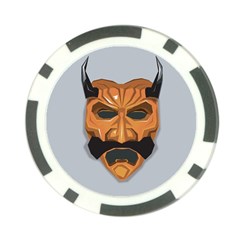 Mask India South Culture Poker Chip Card Guard by Sudhe