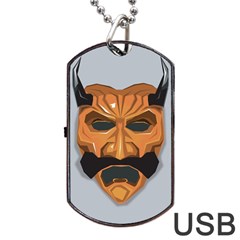 Mask India South Culture Dog Tag Usb Flash (two Sides)