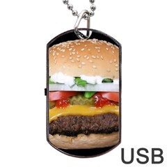 Abstract Barbeque Bbq Beauty Beef Dog Tag Usb Flash (one Side)