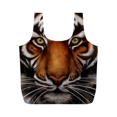 The Tiger Face Full Print Recycle Bag (m) by Sudhe