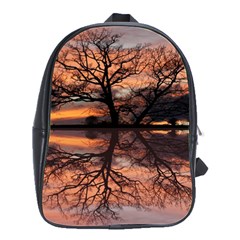 Aurora Sunset Sun Landscape School Bag (large)