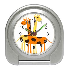 Giraffe Africa Safari Wildlife Travel Alarm Clock by Sudhe