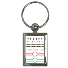 Christmas Borders Frames Holiday Key Chains (rectangle)  by Sudhe