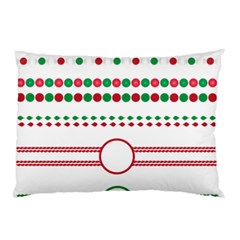 Christmas Borders Frames Holiday Pillow Case (two Sides)