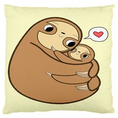 Sloth Large Cushion Case (two Sides) by Sudhe