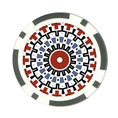 Mandala Art Ornament Pattern Poker Chip Card Guard by Sudhe