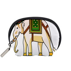 Elephant Indian Animal Design Accessory Pouch (small) by Sudhe