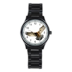 Eagle Stainless Steel Round Watch by Sudhe
