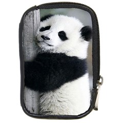 Panda Bear Sleeping Compact Camera Leather Case by Sudhe