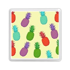 Colorful Pineapples Wallpaper Background Memory Card Reader (square) by Sudhe