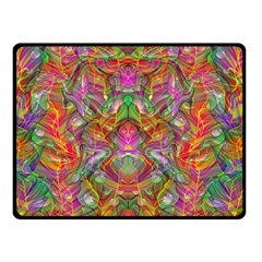 Background Psychedelic Colorful Double Sided Fleece Blanket (small)  by Sudhe