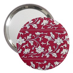 Floral Pattern Background 3  Handbag Mirrors by Sudhe