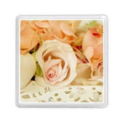Roses Plate Romantic Blossom Bloom Memory Card Reader (square) by Sudhe