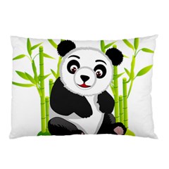 Giant Panda Bear Pillow Case (two Sides) by Sudhe