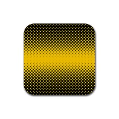 Dot Halftone Pattern Vector Rubber Coaster (square) 