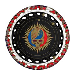 The Grateful Dead Round Filigree Ornament (two Sides) by Sudhe