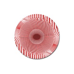 Fractals Abstract Pattern Flower Magnet 3  (round) by Pakrebo