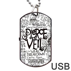 Pierce The Veil Music Band Group Fabric Art Cloth Poster Dog Tag Usb Flash (two Sides) by Sudhe